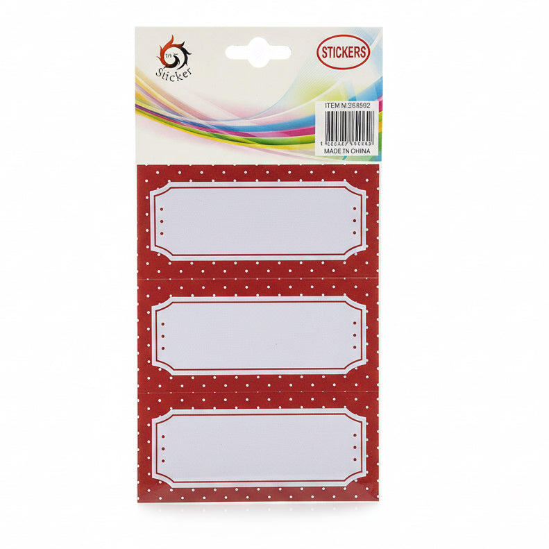 Label stickers / ملصقات لاصقة