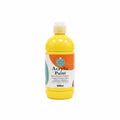 Keep smiling Acrylic Paint 500 ml Yellow Mid / طلاء أكريليك كييب سمايلينغ – 500 مل، أصفر متوسط