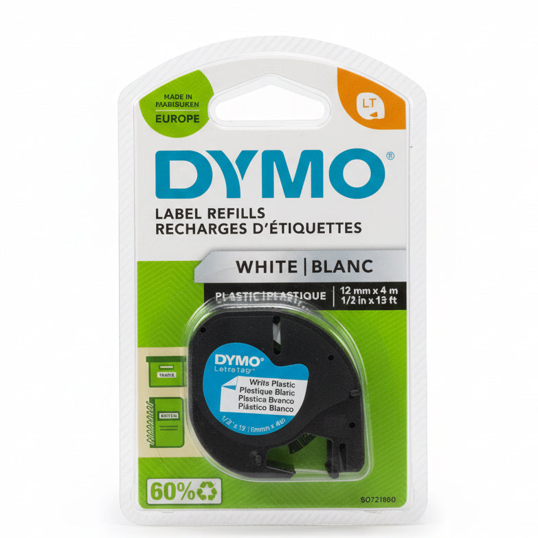 DYMO Labels Refills Recharges, White / عبوة شرائط ديامو احتياطية، أبيض