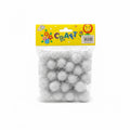 Tinsel cotton balls / كرات قطن لامعة (تينسل)