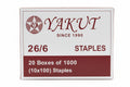 Yakut 20 Boxes of 1000 (10x100) Staples / ياكوت 20 علبة كل منها 1000 (10×100) دبوس