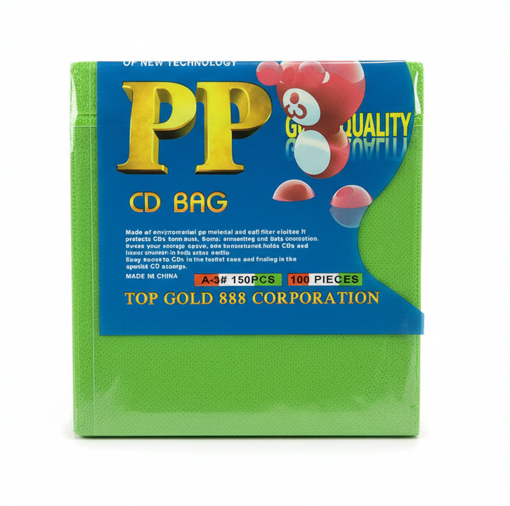 CD BAG 100 Pcs Green / أكياس CD 100 قطعة لون أخضر