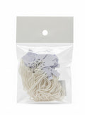 White strung jewelry price tag / بطاقة سعر مجوهرات بيضاء بخيط