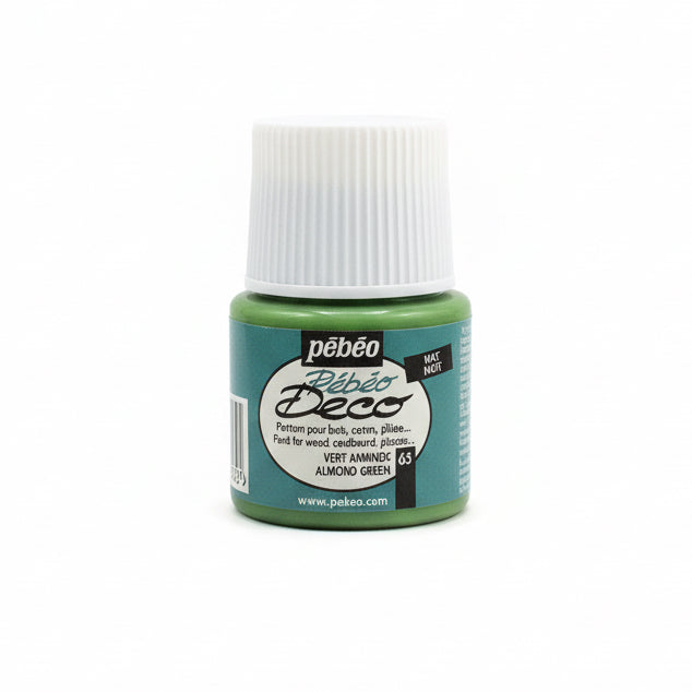 pebeo deco peinture 63 almond Green / بيبو ديكو طلاء أخضر لوزي 63