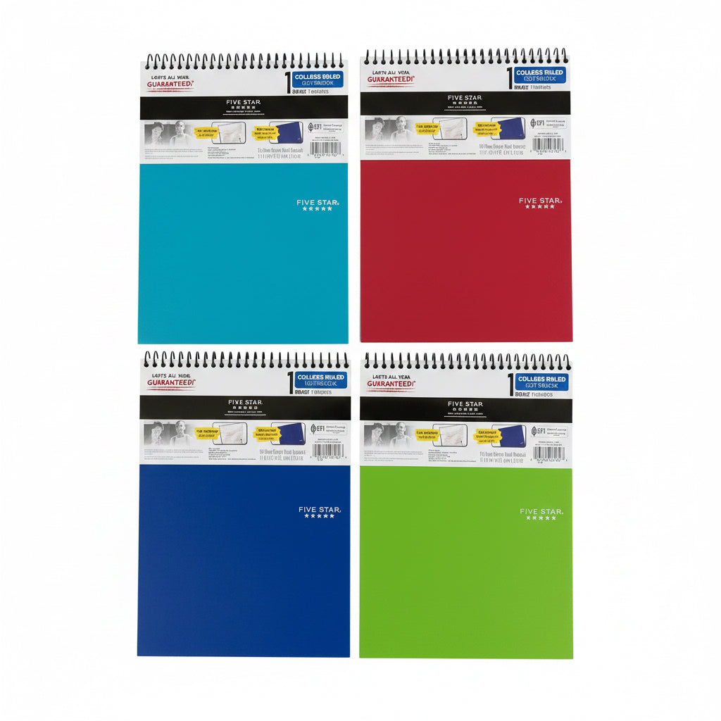 FIVE STAR 1 Subject Notebook 100 Sheets / دفتر فايف ستار مادة واحدة – 100 ورقة