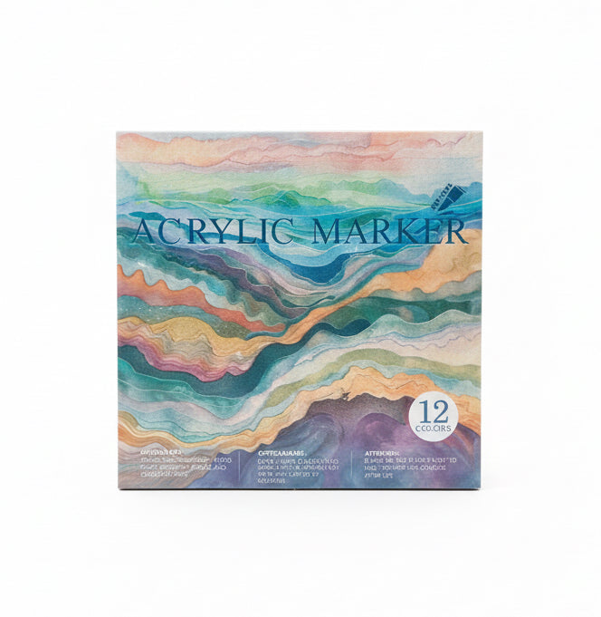 ART WALKER Acrylic Markers – Pack of 12 / أقلام أكريليك ART WALKER – 12 قلم