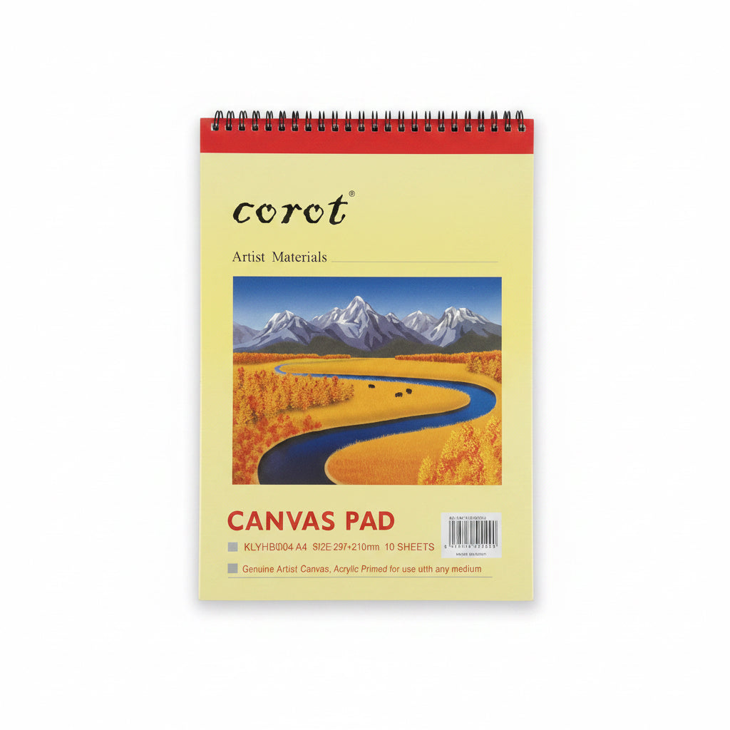 COROT Canvas Pad A4 – 10 Sheets / دفتر قماش رسم كوروت
