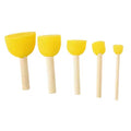 Yellow Foam Brushes (Pack of 5)