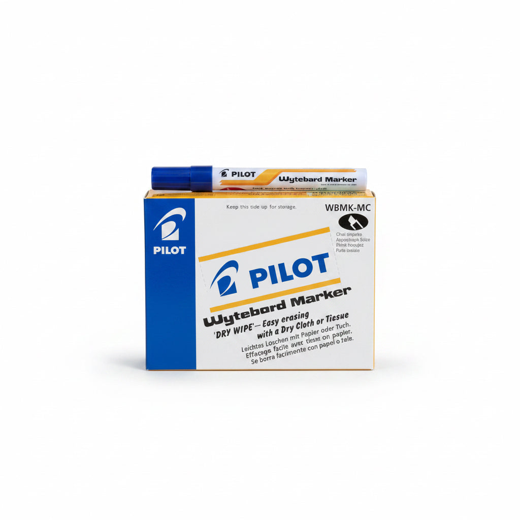 Pilot Wyteboard marker WBMK-MC Blue x12 / بايلوت ماركر سبورة بيضاء WBMK-MC أزرق 12 قطعة