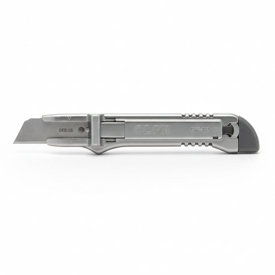 OLFA SK-12 Stainless Steel self-retracting knife / سكين أولفا SK-12 ذاتي الارتداد من الستانلس ستيل