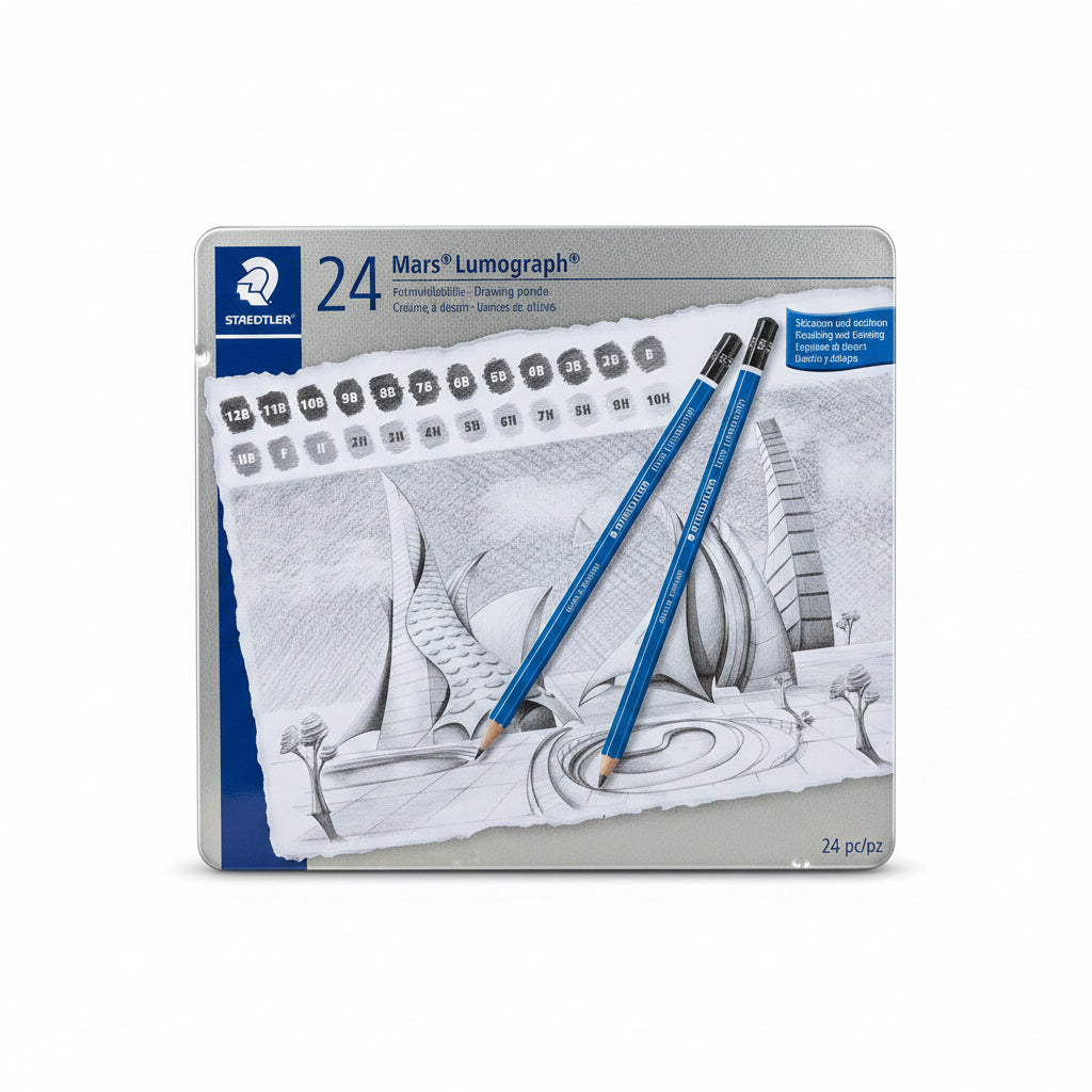 Staedtler Mars lumograph 24 pc / ستدلر مارس لوموغراف 24 قطعة