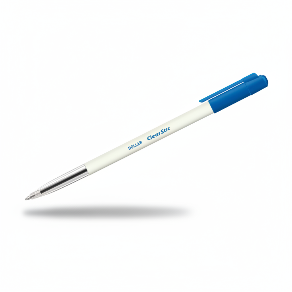 DOLLAR ClearStic M Pen Blue / قلم دولار كليرستك
