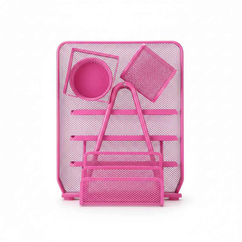 METAL MESH Office Set of 5 Pcs / طقم مكتب شبكة معدنية 5 قطع
