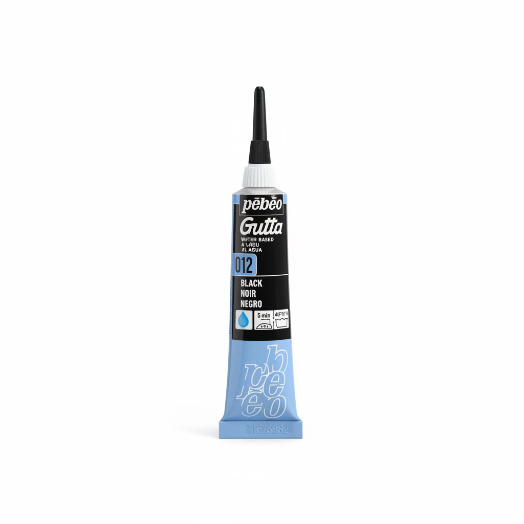 pebeo Gutta Water based 012 Black / بيبو غوتّا مائي 012 أسود