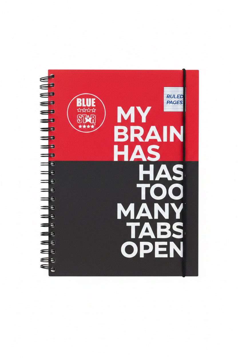 BLUE STAR Notebook RULED PAGES A4 / دفتر BLUE STAR أوراق مسطرة A4