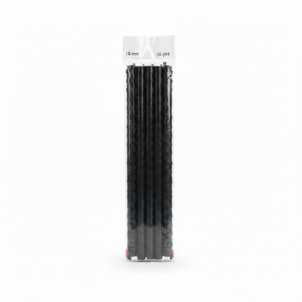 Binder Comb 12mm 10 pcs - Black