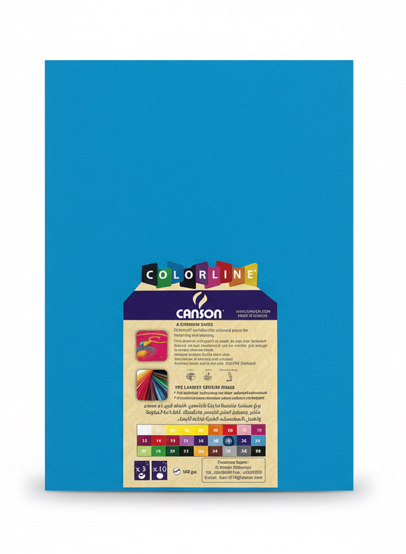 COLORLINE Canson Paper 150 gsm 5x / ورق كانسون كولورلاين 150 جم/م² ×5