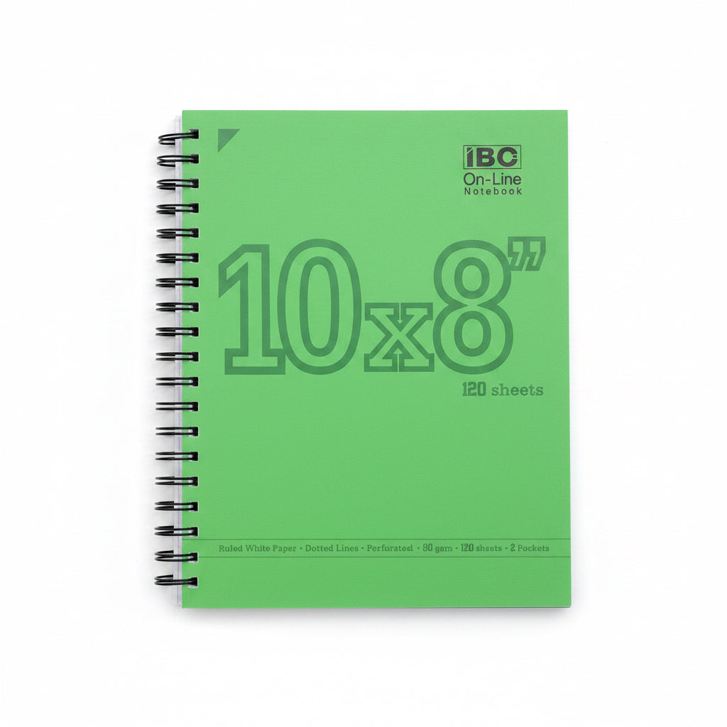 IBC on-line NoteBook – 10x8" 120 Sheets / دفتر IBC أون-لاين – 10x8 بوصة 120 ورقة