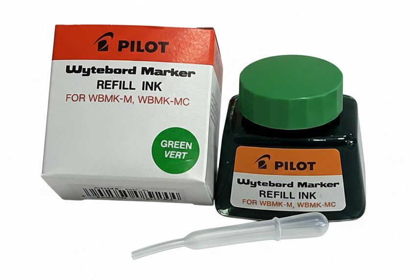 PILOT Wyteboard Marker REFILL INK Green / حبر إعادة تعبئة لقلم سبورة بايلوت أخضر