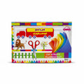 CUT & PASTE FLUORESCENT sticker sheet / ورقة ملصقات قص ولصق فلورية