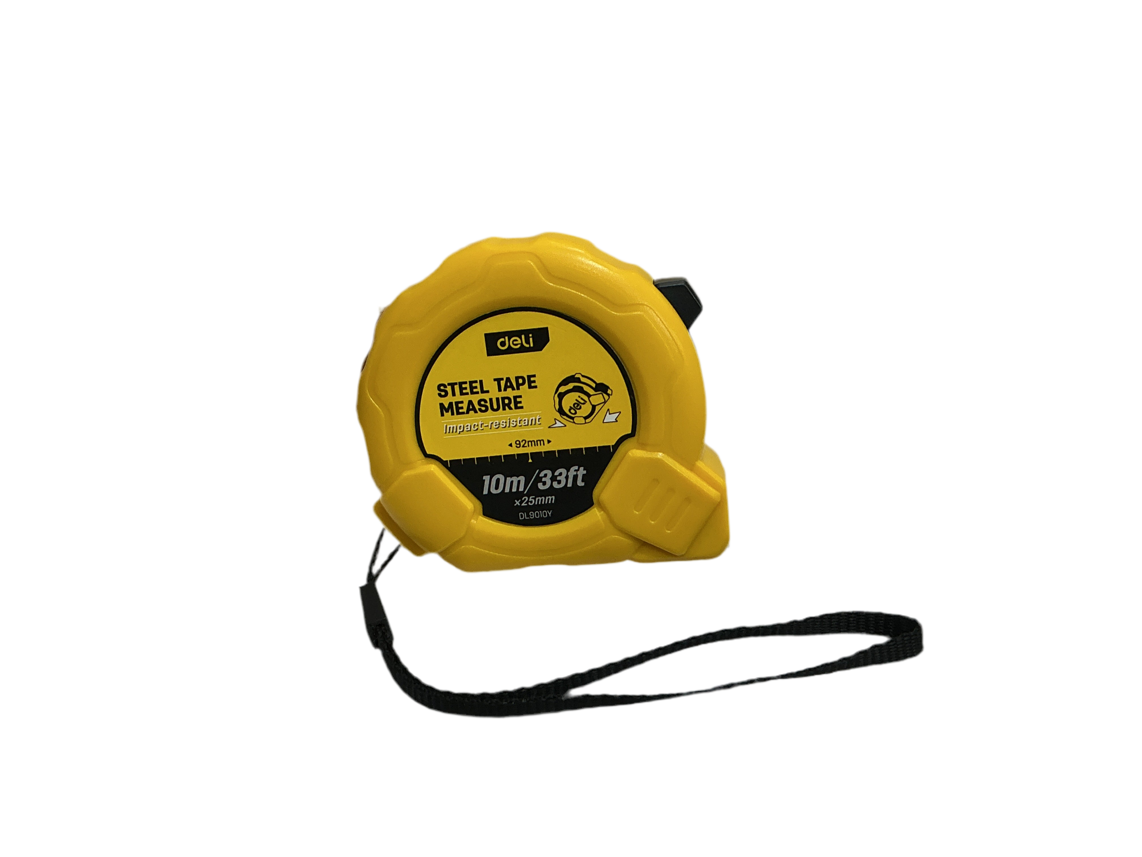 deli Steel tape measure 10m/33ft / شريط قياس فولاذ دِلي 10 م/33 قدم