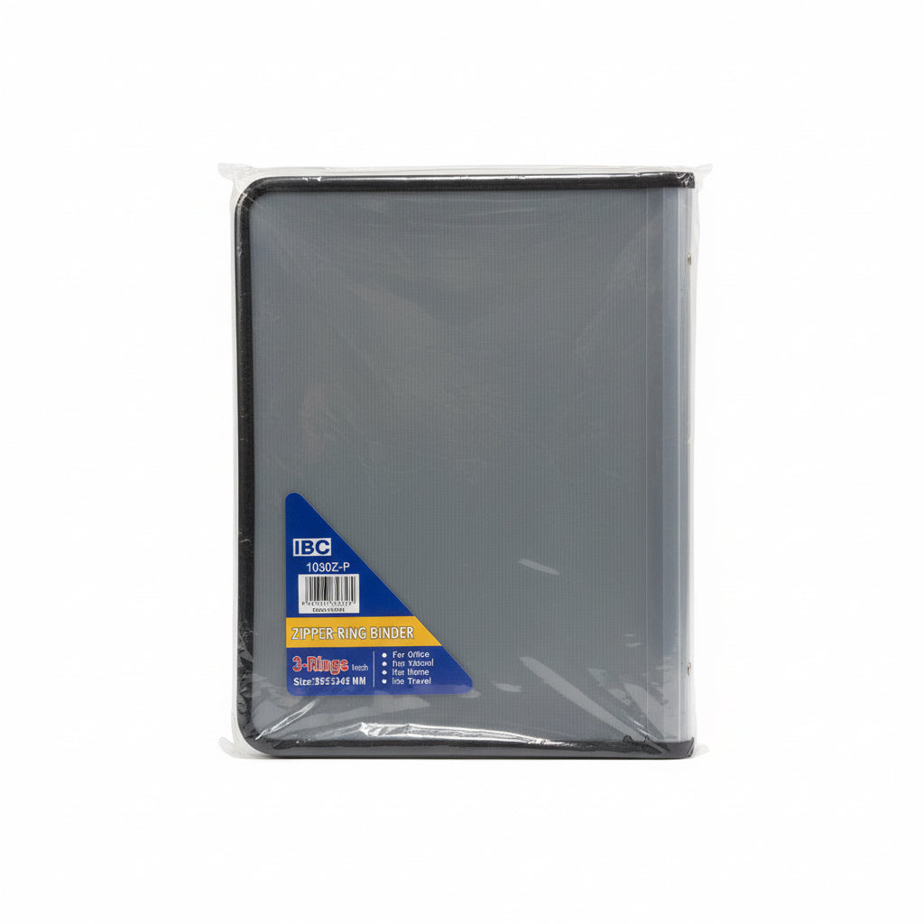 IBC Zipper-ring binder 3 rings / مجلد بسحّاب وحلقات IBC ‏3 حلقات