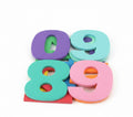 Colorful Number foam / أرقام فوم ملونة