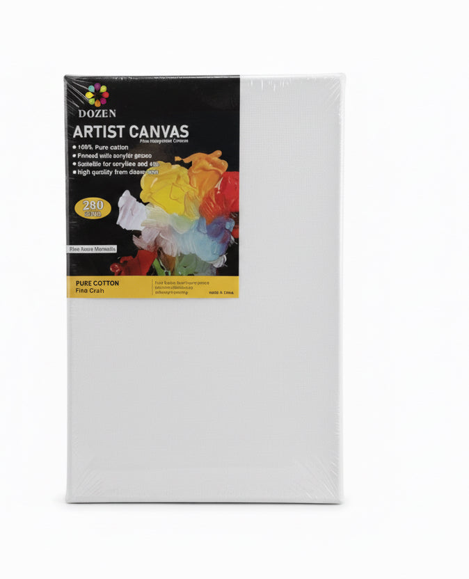 Dozen Artist Canvas, 20x30  / قماش فني (درزن) ‏280 جم/م²
