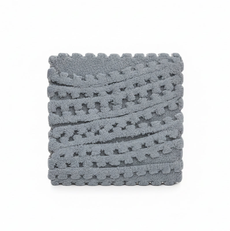 Plush blocks floor Grey / مكعبات أرضية فخمة رمادية