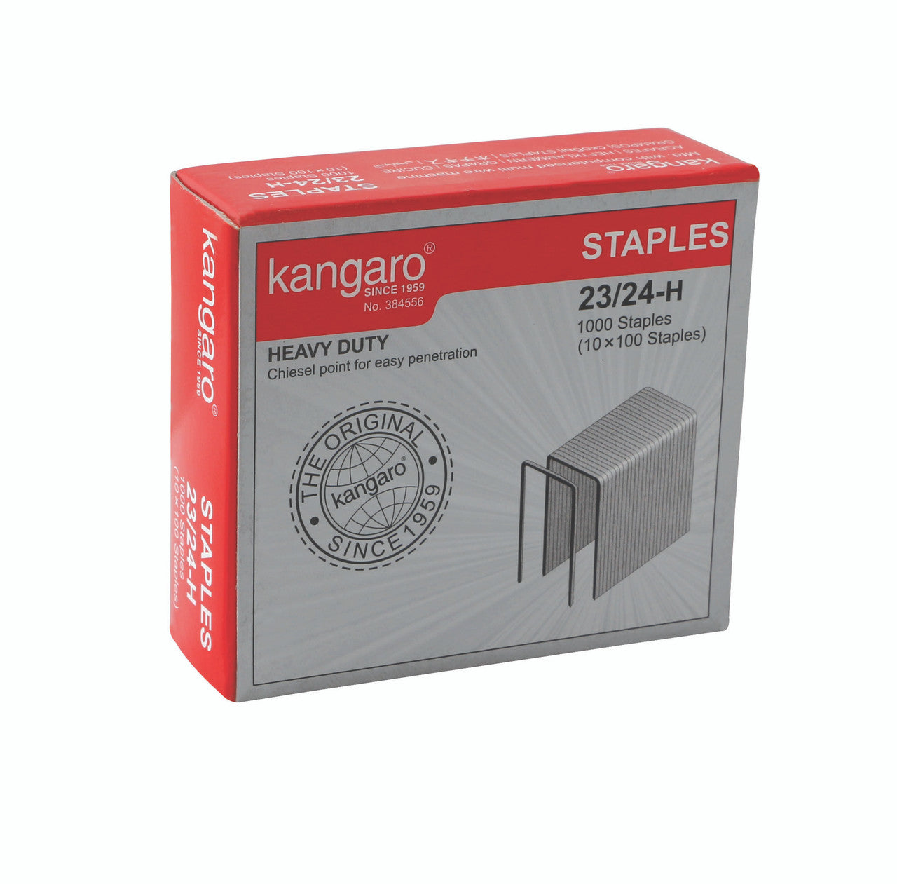 kangaro HEAVY DUTY 1000 Staples 23/24H / دبابيس تدبيس شديدة التحمل من كانغارو 23/24H (1000 دبوس)