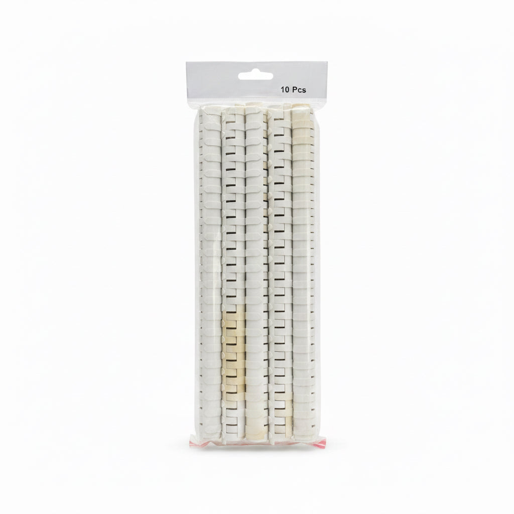 Binder Comb 18mm 10 pcs - White
