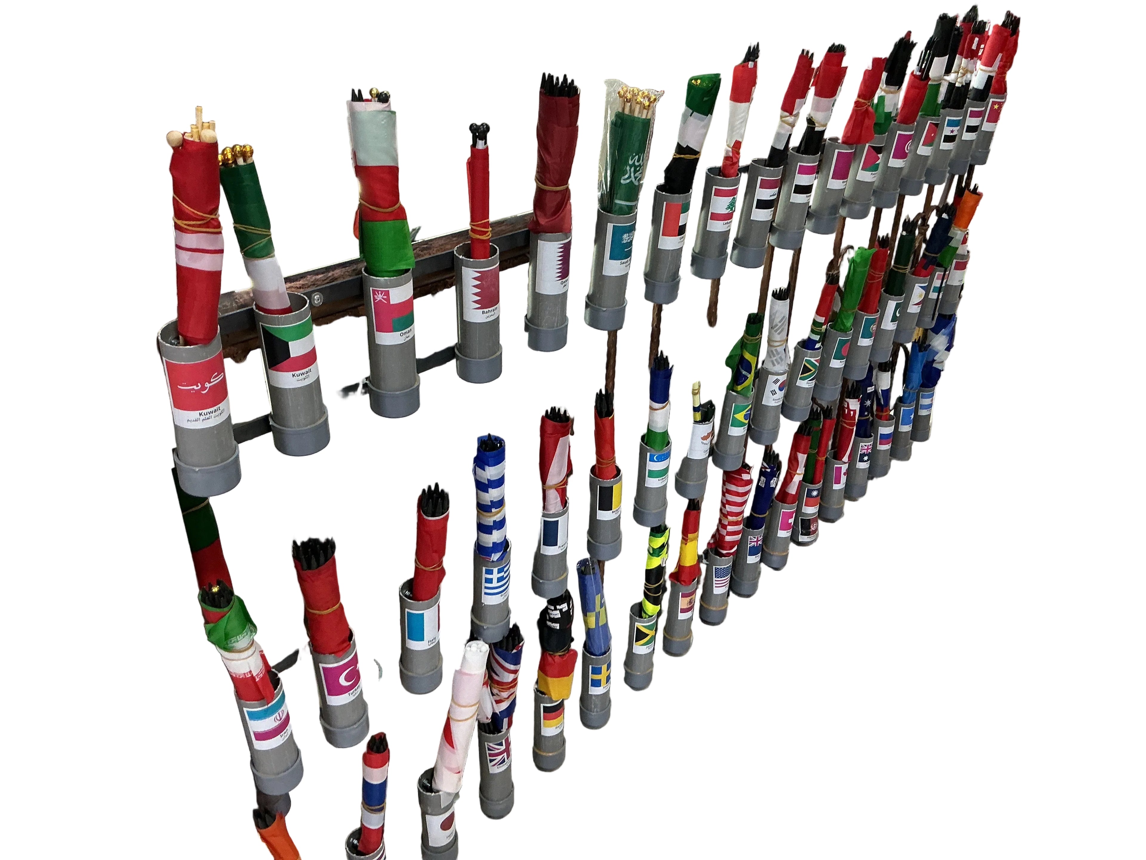Mix Country Flags 20x30 cm / أعلام دول متنوعة 20x30 سم