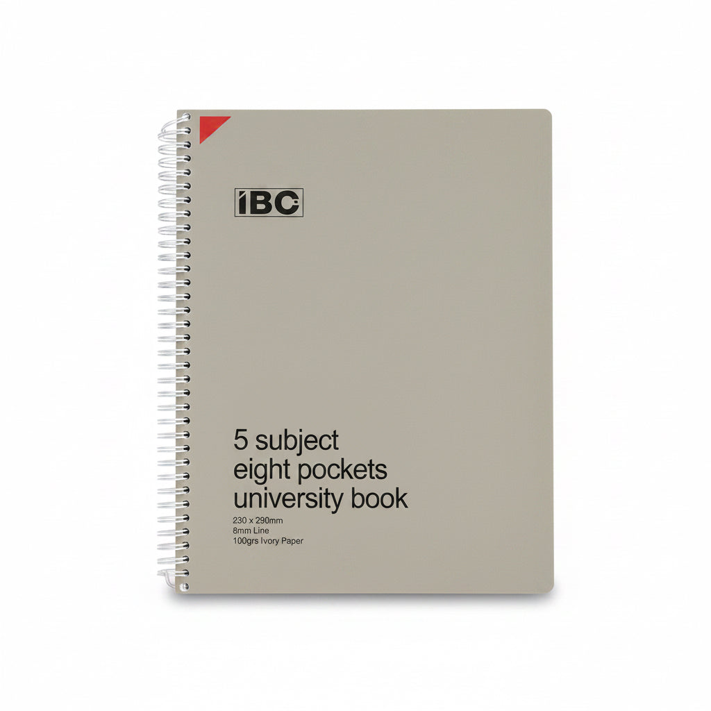 IBC 5 Subject 8 pockets university Book / دفتر جامعي IBC ‏  5مواد 8جيوب