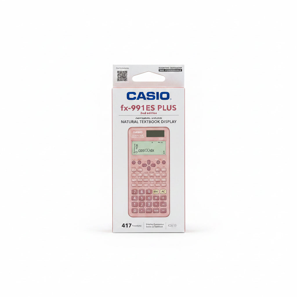 CASIO Scientific Calculator fx-991ES PLUS 2nd Edition pink / آلة حاسبة علمية كاسيو fx-991ES PLUS الإصدار الثاني