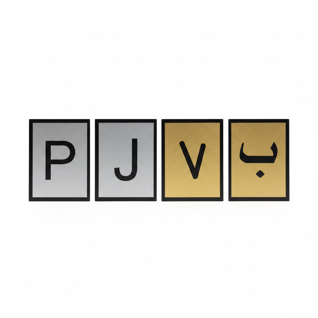 Stainless Steel Sign Arabic Letter Big
