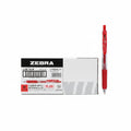 Zebra Sarasa Clip 1.0 Gel Rollerball Red x10 / زيبرا ساراسا كليب 1.0 قلم جل أحمر 10 قطع