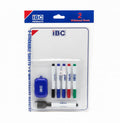 IBC 2 stickable Sheets + 6 White board Markers / IBC ورقتان لاصقتان + 6 أقلام سبورة بيضاء