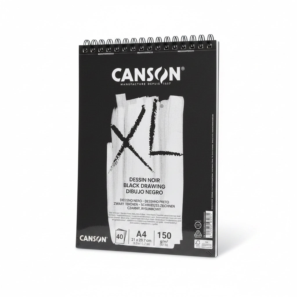 Canson XL DESSIN NOIR 150 gm² 40sheets/ كانسون XL رسم أسود 150 جم/م²