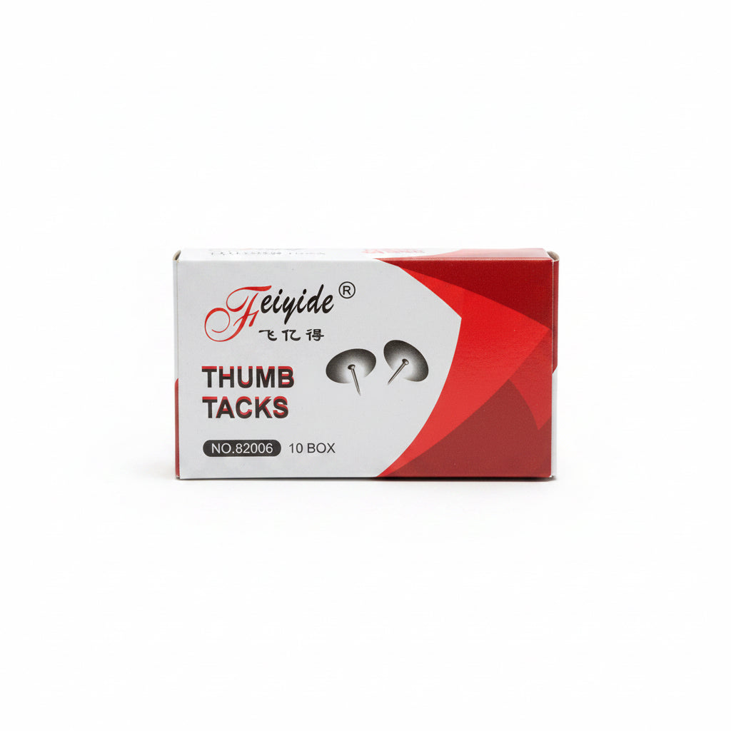 Feiyide THUMB PINS Box 10 Small Packet per box / دبابيس خرائط