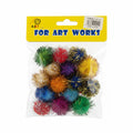 Tinsel cotton balls / كرات قطن لامعة (تينسل)