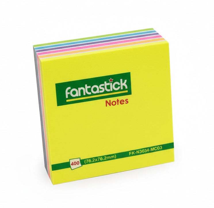 fantstick Notes 400 (76.2x76.2mm) / ملاحظات فانتستيك – 400 ورقة (76.2×76.2 مم)