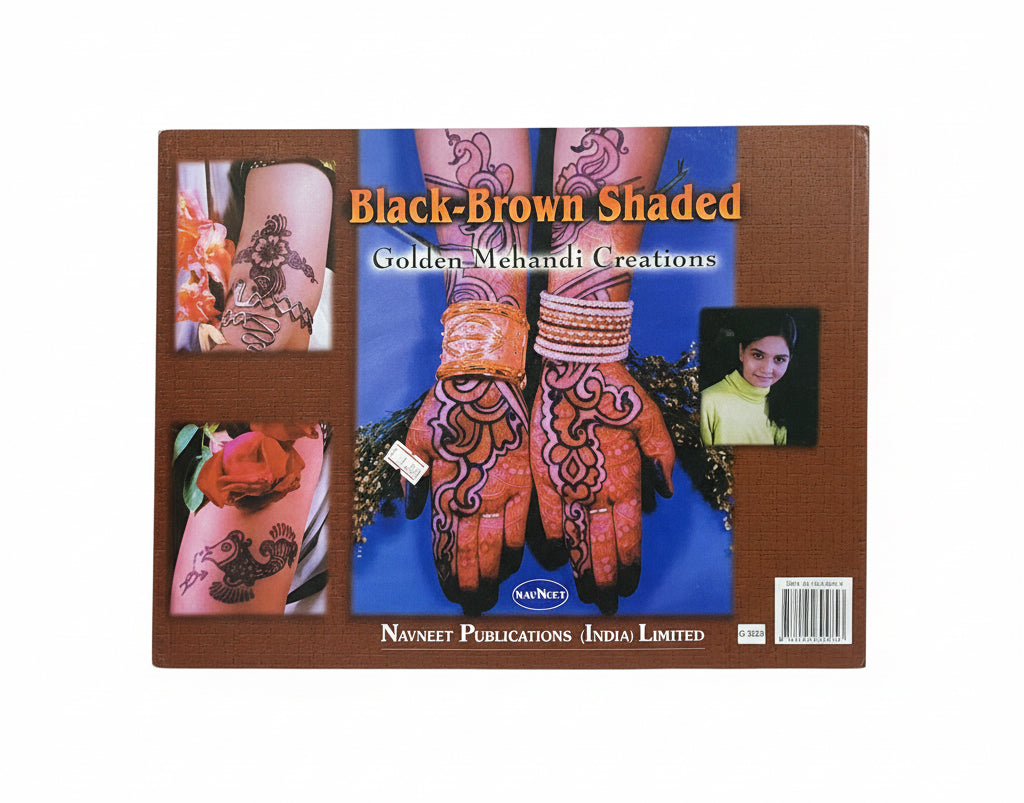 Black-Brown shaded Golden Mehandi creations / تصاميم حناء ذهبية بتدرجات الأسود والبني