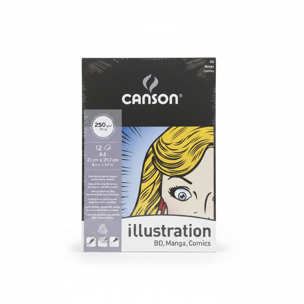 Canson illustration BD, Manga, Comics 250gsm/12sheets/ كانسون إلينستريشن BD، مانغا، كومكس