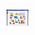 English zipper bag /ملف سحاب مدرسي اللغة الإنجليزية