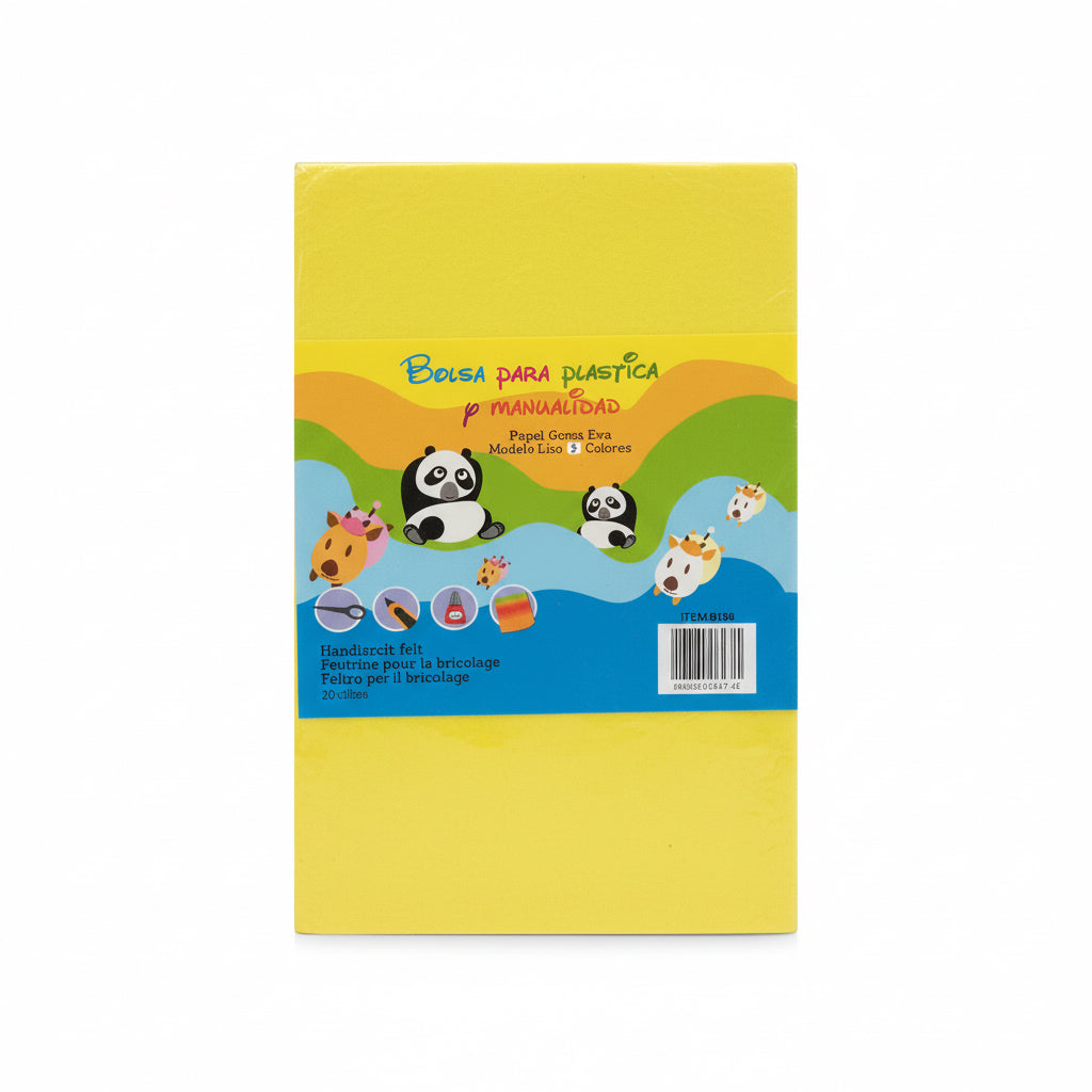 Colorful 10 foam Sheets 20x30cm / ألواح فوم ملونة (10 قطع) بحجم 20 × 30 سم