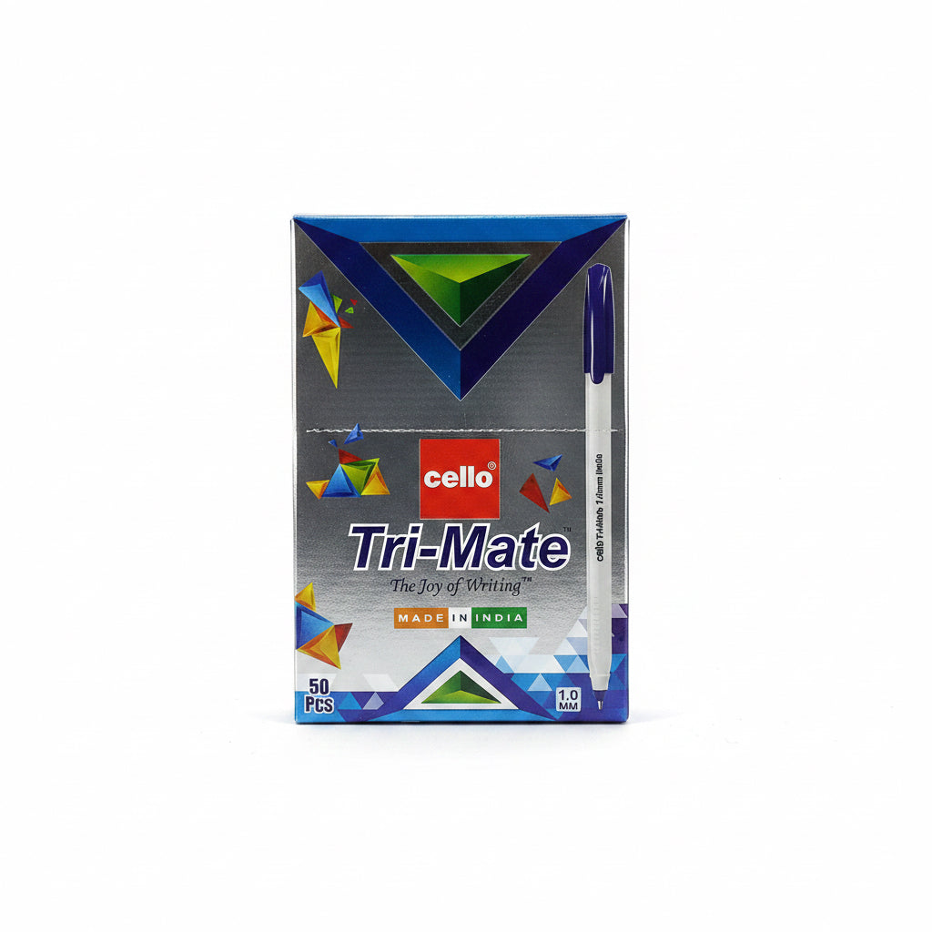 Cello Tri-Mate Ball Pens – Green (Pack of 50) / سيليو تراي-ميت أقلام 50 أخضر