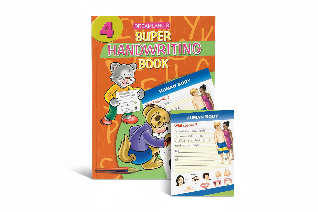 Super handwriting Book Human Body / خط رائع كتاب جسم الإنسان