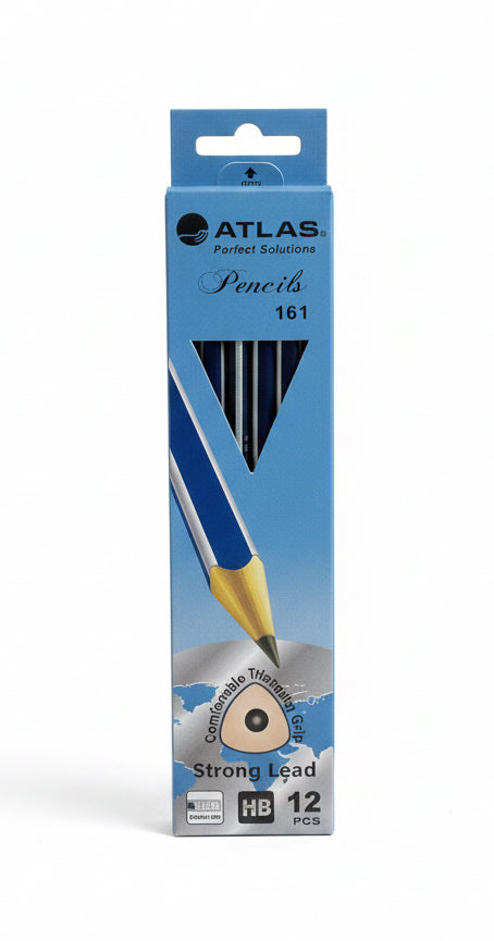 Atlas Pencil 161 comfortable triangular grip / أطلس قلم 161 بمقبض مثلث مريح
