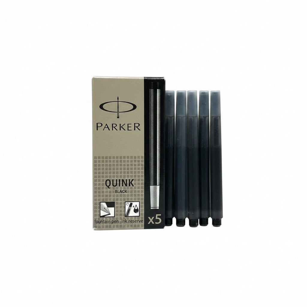 Parker QUINK Black Ink – Pack of 5 / باركر كوينك أسود