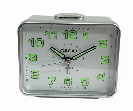 CASIO TQ-218 BEEP ALARM silver / منبه كاسيو بصوت تنبيه TQ-218